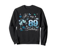 It’s My 89th Birthday Pink 89 Years Old Birthday Queen Party Sweatshirt