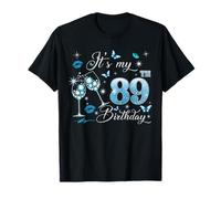 It’s My 89th Birthday Pink 89 Years Old Birthday Queen Party T-Shirt