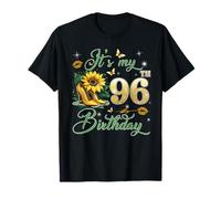 It’s My 96th Birthday Pink 96 Years Old Birthday Queen Party T-Shirt