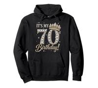 It’s My Birthday Party 70 Years Old 70th Bday Queen Pullover Hoodie