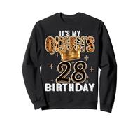 It’s My Queen’s 28th Birthday Leopard Crown 28 Years Old Tee Sweatshirt