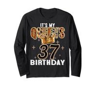 It’s My Queen’s 37th Birthday Leopard Crown 37 Years Old Tee Long Sleeve T-Shirt