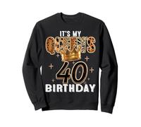 It’s My Queen’s 40th Birthday Leopard Crown 40 Years Old Tee Sweatshirt
