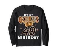 It’s My Queen’s 49th Birthday Leopard Crown 49 Years Old Tee Long Sleeve T-Shirt