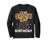 It’s My Queen’s 54th Birthday Leopard Crown 54 Years Old Tee Long Sleeve T-Shirt