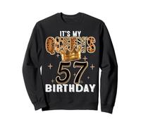 It’s My Queen’s 57th Birthday Leopard Crown 57 Years Old Tee Sweatshirt