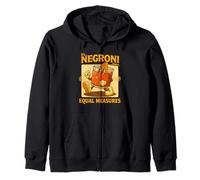 It’s Negroni Time Equal Measures Vintage Cocktail Zip Hoodie