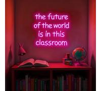 It’s Never Luck It’s Always God Neon Sign, Faith LED Light, Christian Wall Decor, Spiritual Quote Signs