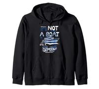 It´s Not A Boat It´s A Ship - Yacht Ship Captain Zip Hoodie