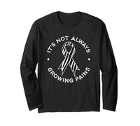 It’s Not Always Growing Pains - EDS Awareness Zebra Ribbon Long Sleeve T-Shirt