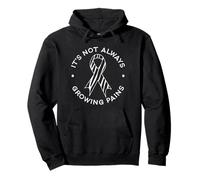 It’s Not Always Growing Pains - EDS Awareness Zebra Ribbon Pullover Hoodie