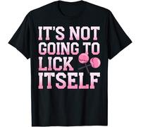 It’s Not Going to Lick Itself Kids Womens Mens T Shirt Large Black
