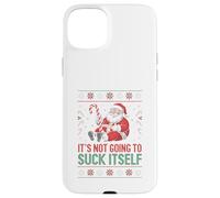 It’s Not Going To Suck Itself Funny Ugly Christmas Sweater Case for iPhone 15 Plus
