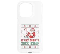 It’s Not Going To Suck Itself Funny Ugly Christmas Sweater Case for iPhone 15 Pro