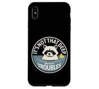 It’s Not That Deep, Unlike My Troubles Raccoon Bathing Humor Case for iPhone XS Max