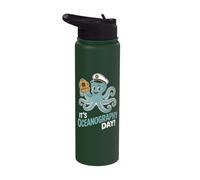 It’s Oceanography Day Marine Science Study Sea Oceanographer Stainless Steel Insulated Water Bottle