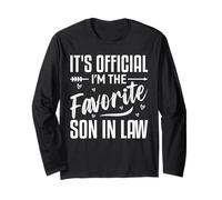 It’s Official I’m The Favorite Son-in-Law Funny Long Sleeve T-Shirt