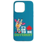 It’s OK to Be Different Giraffe Autism Awareness Parent Kids Case for iPhone 15 Pro Max