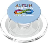 It’s Ok To Be Different Infinity Symbol Autism Acceptance PopSockets PopGrip for MagSafe