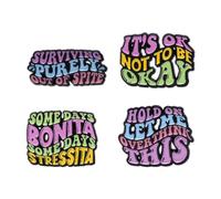 It’s OK To Be Not Okay Brooch Hold On Let Me Overthink This Colorful Quotes Enamel Pins Inspirational Enamel Pin Set Badge Metal Pins Motivational Phrase Enamel Lapel Badges Positive Saying Enamel Pin