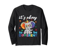 It’s Okay to Be Different Autism Awareness Boys Girls Kids Long Sleeve T-Shirt