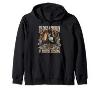 It`s Only A Problem If you`re Losing Graphic - Funny Poker Zip Hoodie