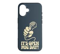 It’s Open Mic Day Comedy Music Poetry Slam Amateur Performer Case for iPhone 16