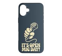 It’s Open Mic Day Comedy Music Poetry Slam Amateur Performer Case for iPhone 16 Plus