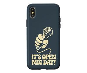 It’s Open Mic Day Comedy Music Poetry Slam Amateur Performer Case for iPhone X/XS