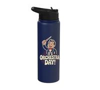 It’s Orchestra Day Music Instrument Symphony Classical Music Stainless Steel Insulated Water Bottle