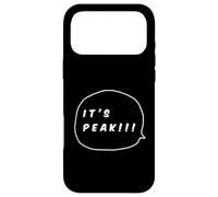 It’s Peak Elite Meme Slang Graphic - Minimal Line Art Style Case for iPhone 17 Pro Max