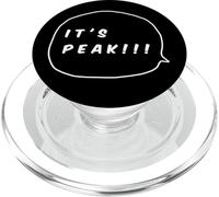 It’s Peak Elite Meme Slang Graphic - Minimal Line Art Style PopSockets PopGrip for MagSafe