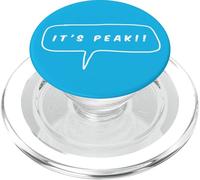 It’s Peak Modern Slang Meme Bubble - Minimal Line Graphic PopSockets PopGrip for MagSafe