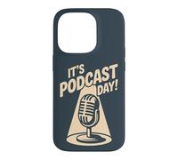 It’s Podcast Day Microphone Content Creator Show Podcaster Case for iPhone 14 Pro