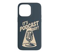 It’s Podcast Day Microphone Content Creator Show Podcaster Case for iPhone 14 Pro Max