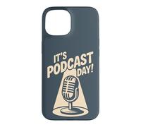 It’s Podcast Day Microphone Content Creator Show Podcaster Case for iPhone 15