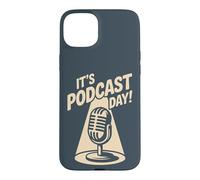 It’s Podcast Day Microphone Content Creator Show Podcaster Case for iPhone 15 Plus