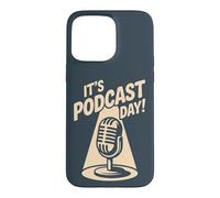 It’s Podcast Day Microphone Content Creator Show Podcaster Case for iPhone 15 Pro Max