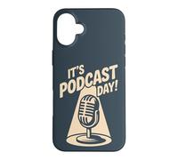 It’s Podcast Day Microphone Content Creator Show Podcaster Case for iPhone 16 Plus