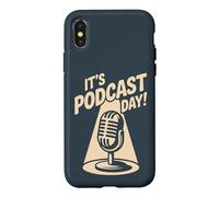 It’s Podcast Day Microphone Content Creator Show Podcaster Case for iPhone X/XS