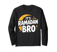 It’s Ramadan Bro Happy Fasting Islamic Crescent Moon Muslim Long Sleeve T-Shirt