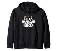 It’s Ramadan Bro Happy Fasting Islamic Crescent Moon Muslim Zip Hoodie