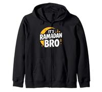 It’s Ramadan Bro Happy Fasting Islamic Crescent Moon Muslim Zip Hoodie