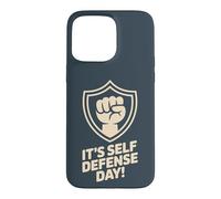 It’s Self Defense Day Personal Safety Combat Martial Arts Case for iPhone 15 Pro Max