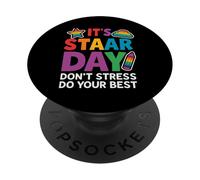 It’s STAAR Day Don’t Stress Do Your Best Shirt Teacher PopSockets Adhesive PopGrip