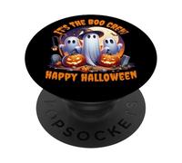 It’s The Boo Crew Happy Halloween Ghosts Design PopSockets Adhesive PopGrip