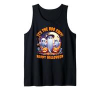 It’s The Boo Crew Happy Halloween Ghosts Design Tank Top