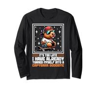 It’s Too Late I’m Already a Capybara Funny Animal Long Sleeve T-Shirt