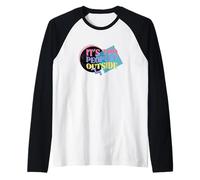 It’s Too Peopley Outside Retro Introvert Quote Raglan Baseball Tee