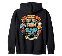 It’s Tough Being the Fun Dad Humor Design Funny Graphic Zip Hoodie